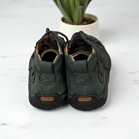Fashion Men\'s Ankle Boots Green Lace Up Fashion‎ Casual Stylish Size 11